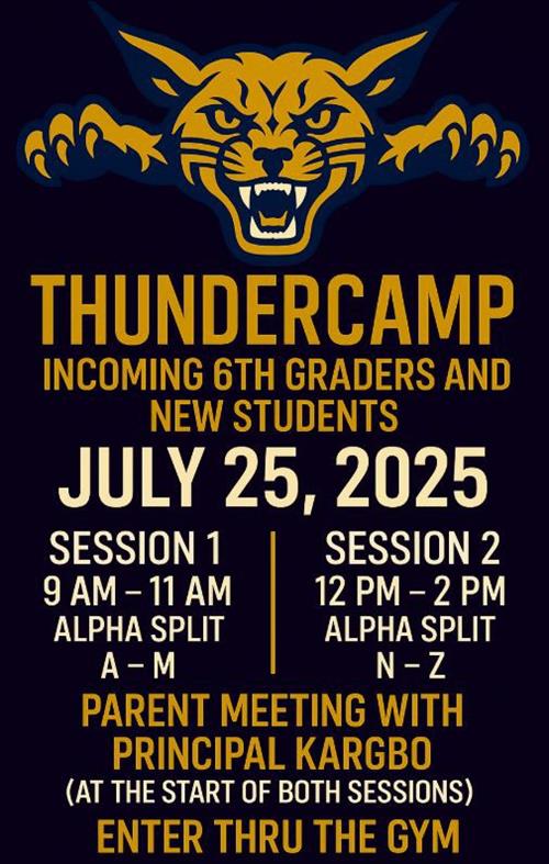 Thundercamp is July 25, 2025